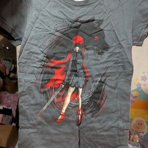 Graphic Short Sleeve Tee - Black and Red